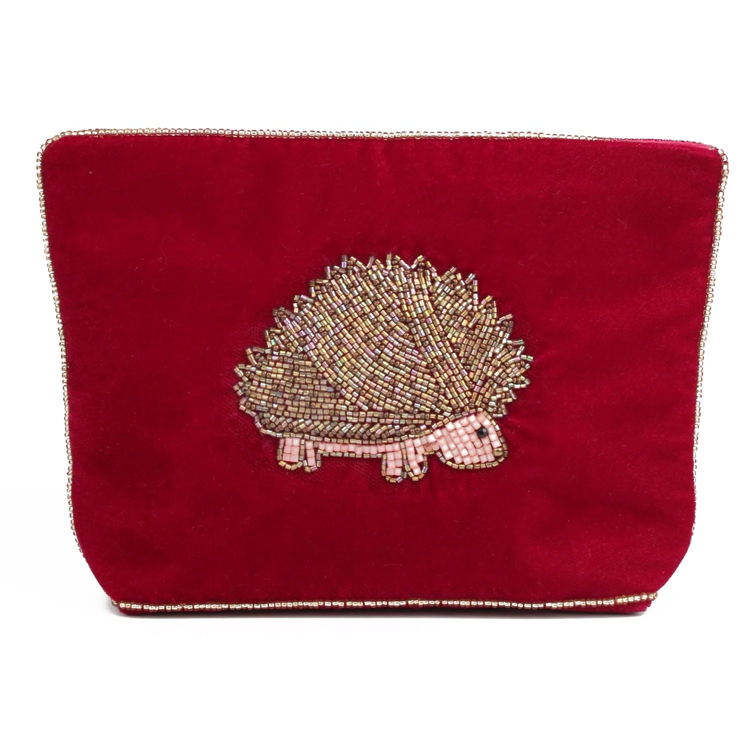Hedgehog Velvet Pouches
