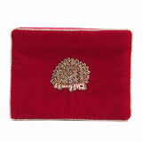 Hedgehog Velvet Pouches