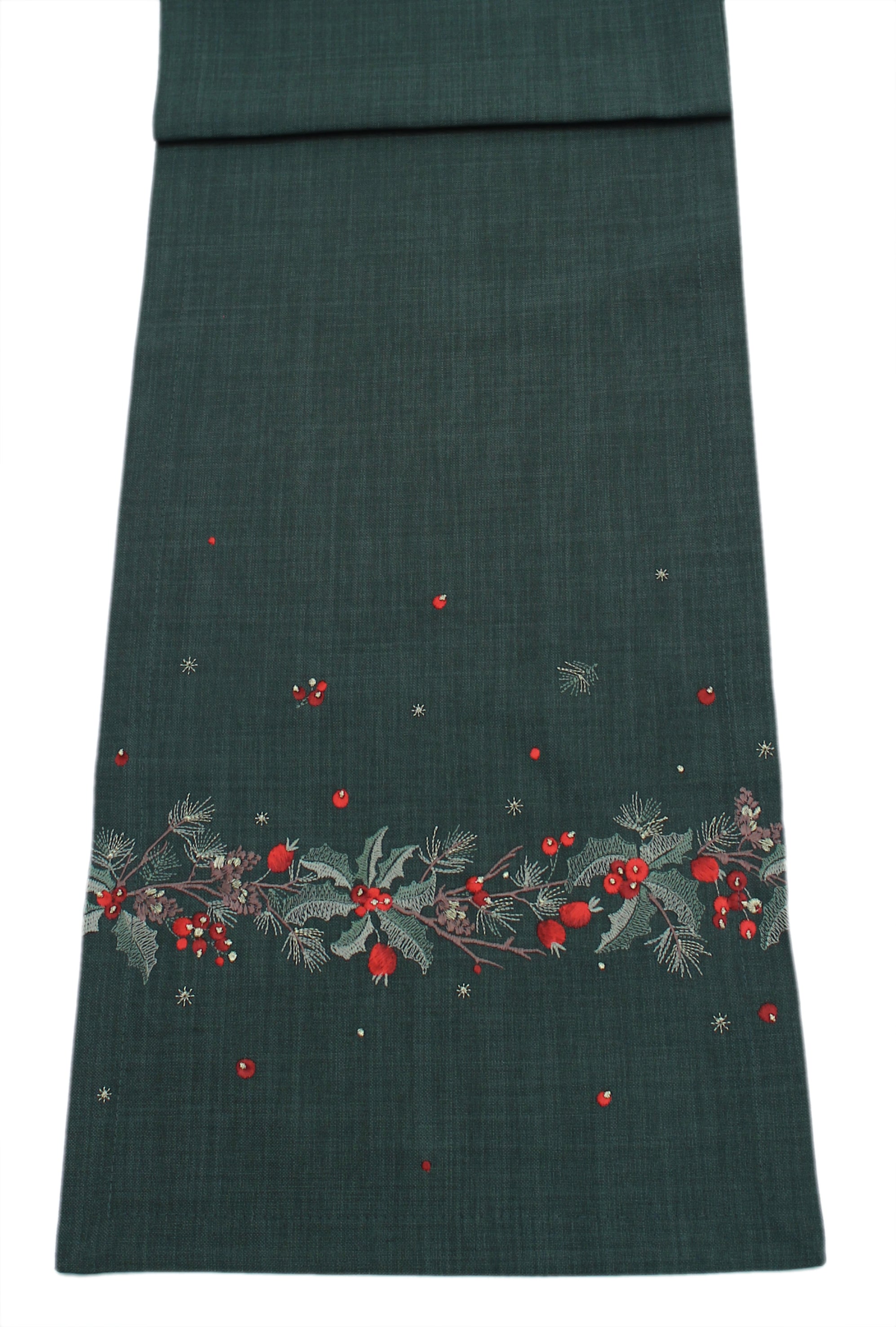 Holly Trail Festive Table Linens