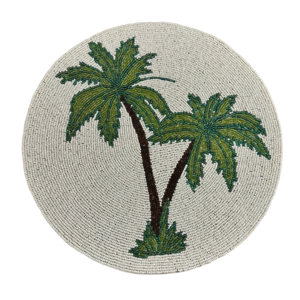 'Palm Tree' Glass Beaded Placemat