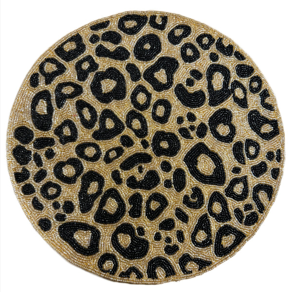 'Leopard Print' Glass Beaded Placemat