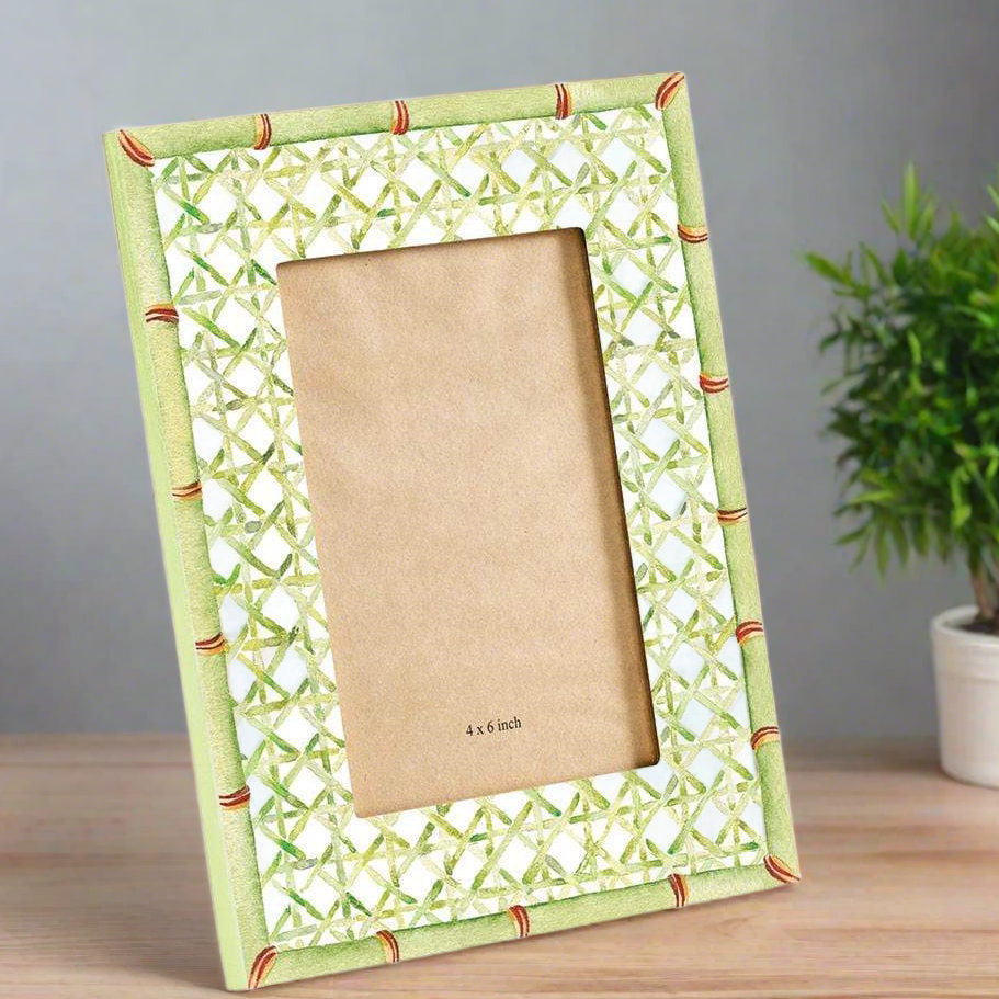 Trellis Lacquer Photo Frames