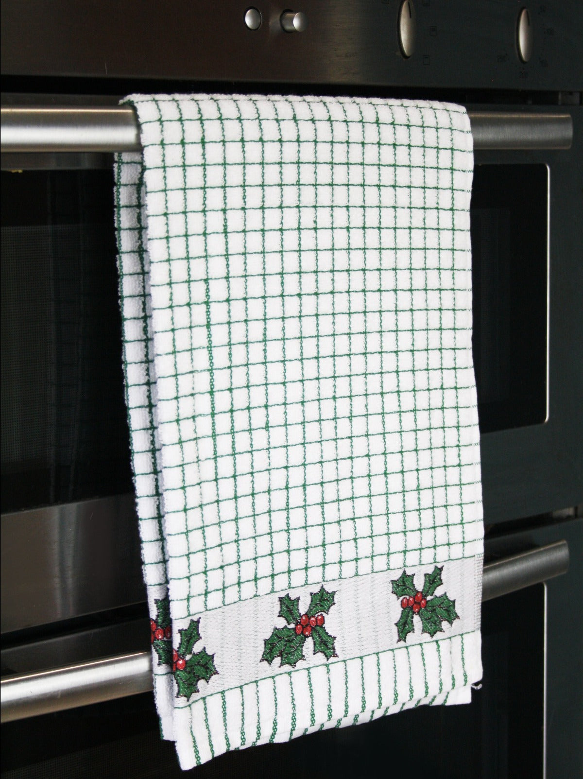 Torchon en coton éponge à motifs jacquard Holly