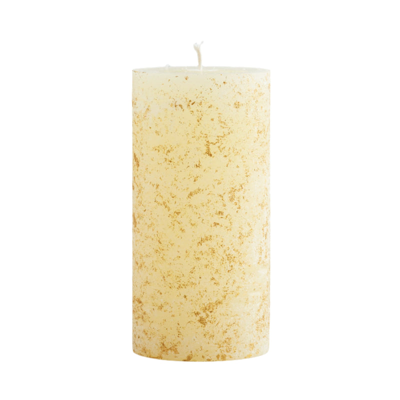 Gold 'Marbled' Pillar Candle