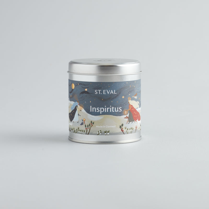 'Christmas' Candle in Decorative Tin