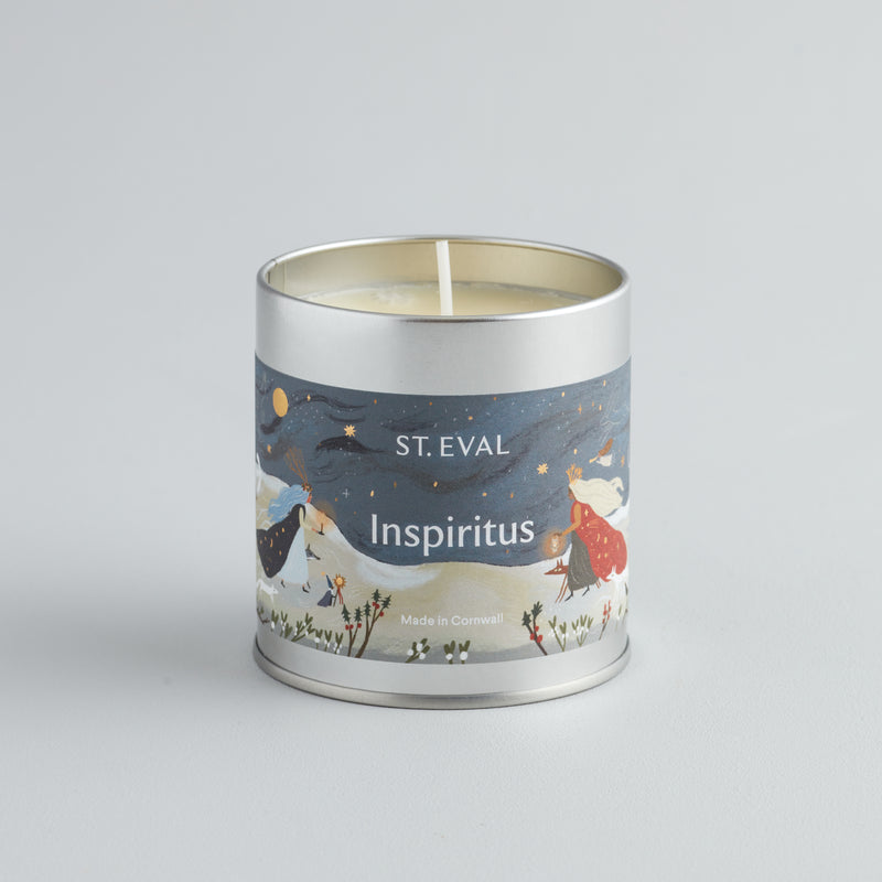 'Christmas' Candle in Decorative Tin