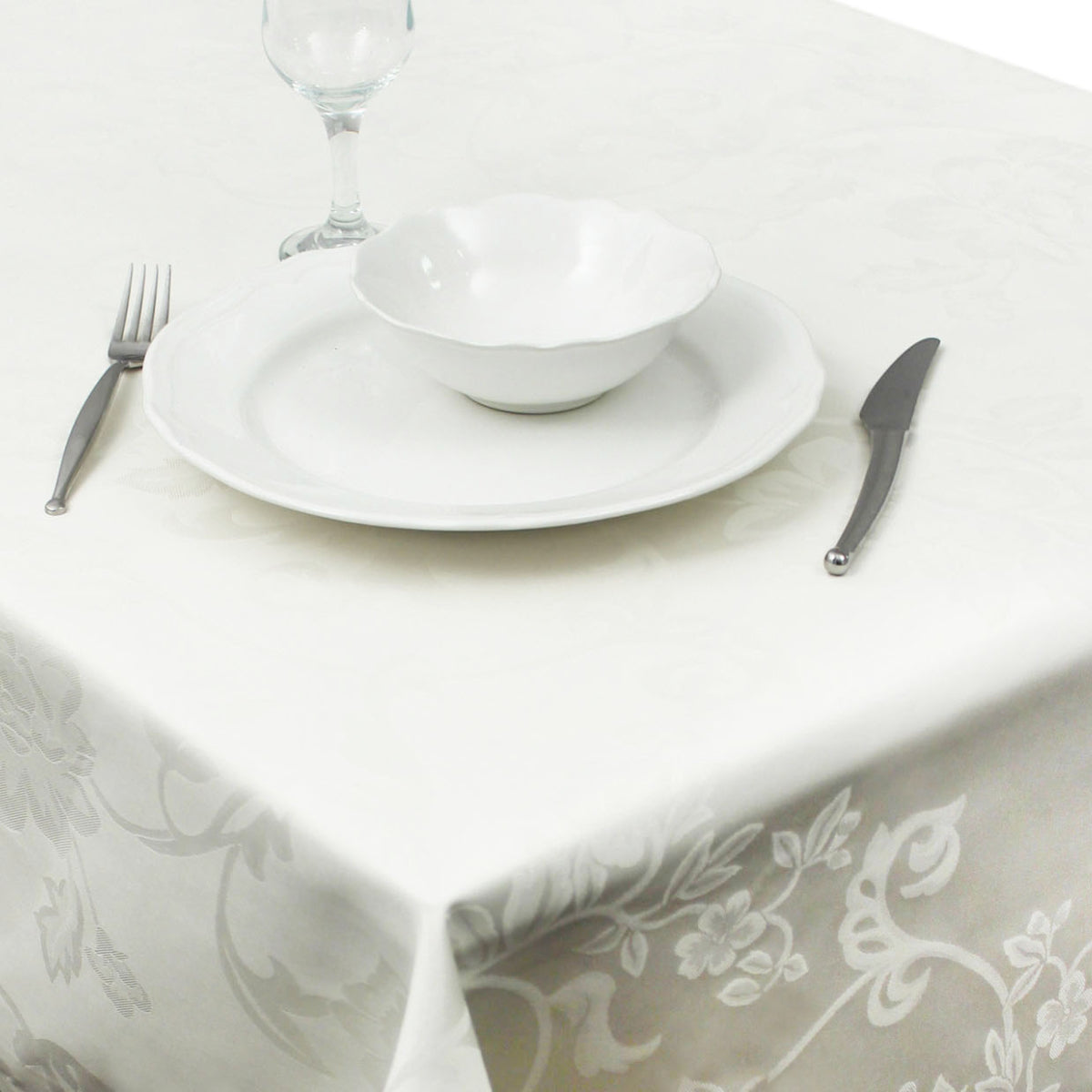 Manteles de algodón damasco Juliette