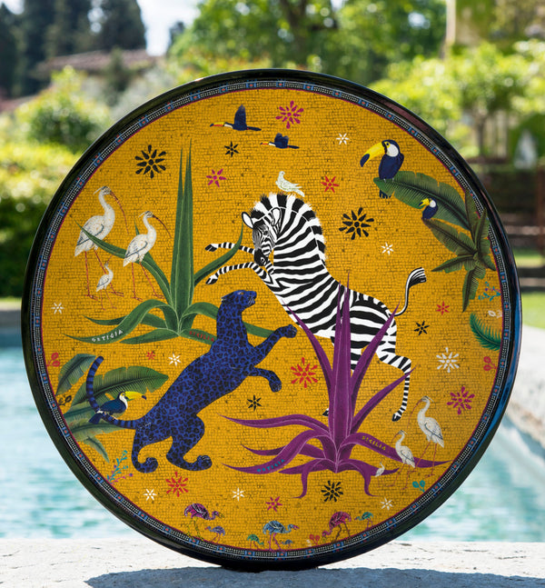 Ortigia Round Tray Jungle Sahara