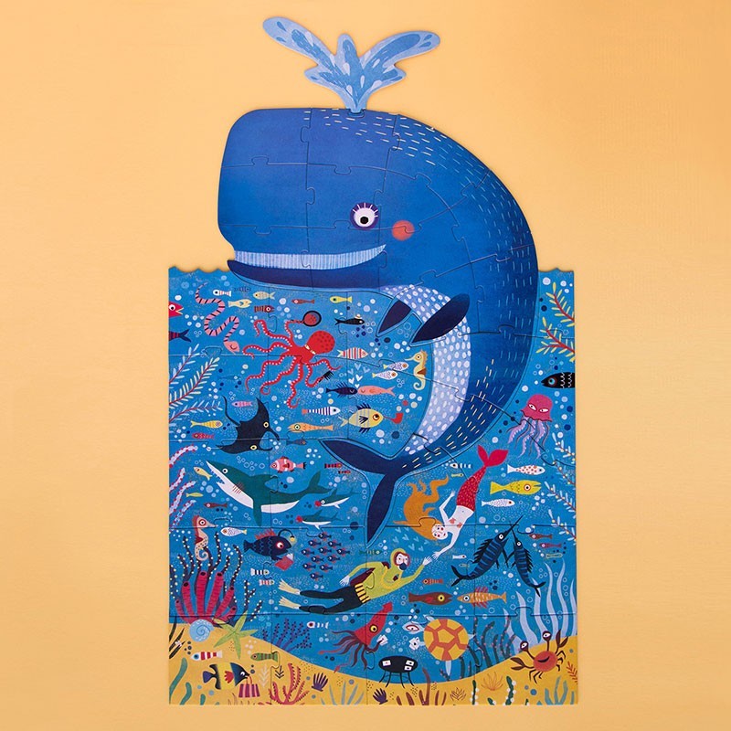 My Big Blue Whale Shaped Puzzle 36 Pieces