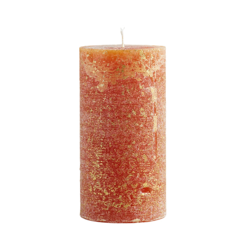 Gold 'Marbled' Pillar Candle