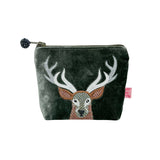 'Stag' Velvet Purse