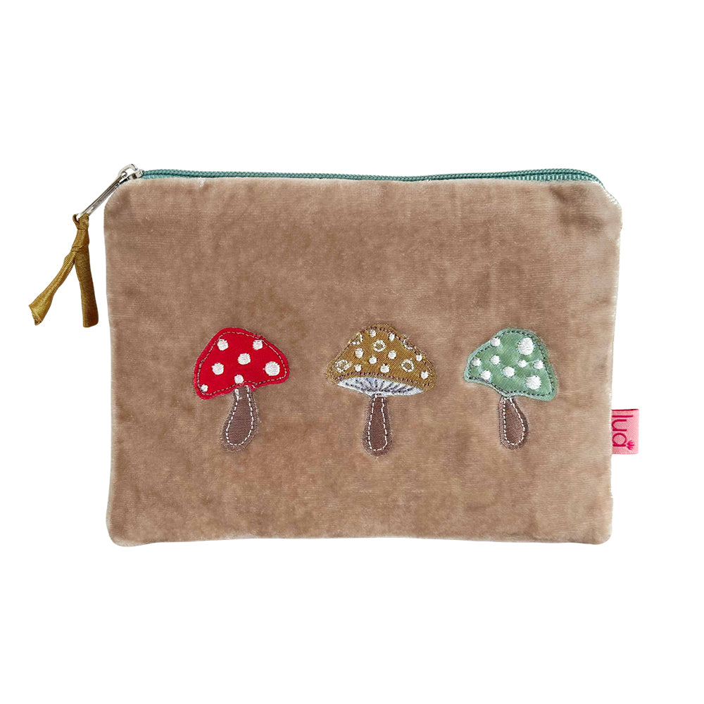 Mushroom Velvet Purses