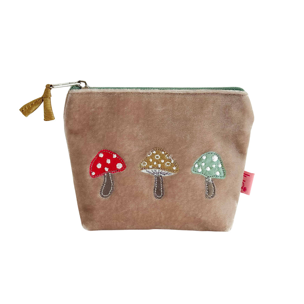 Mushroom Velvet Purses