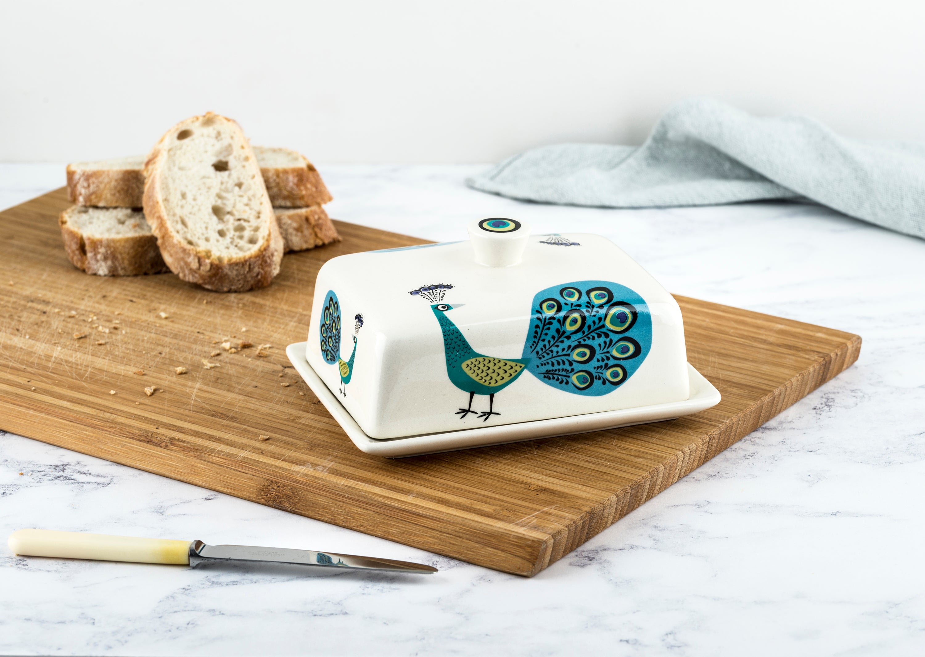 Peacock Design Ceramic Tableware Collection
