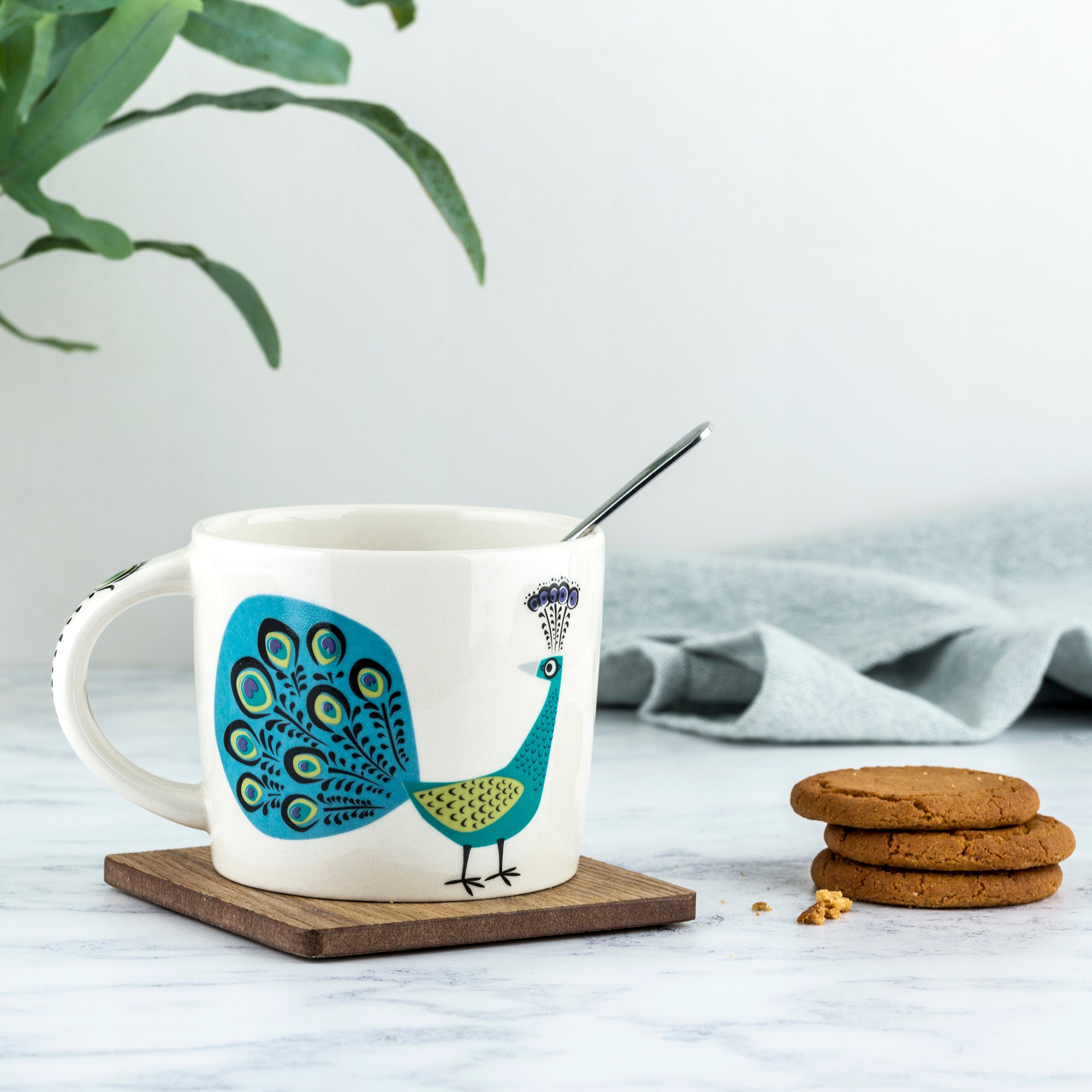 Peacock Design Ceramic Tableware Collection