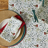 Robin & Mistletoe Cotton Table Linen