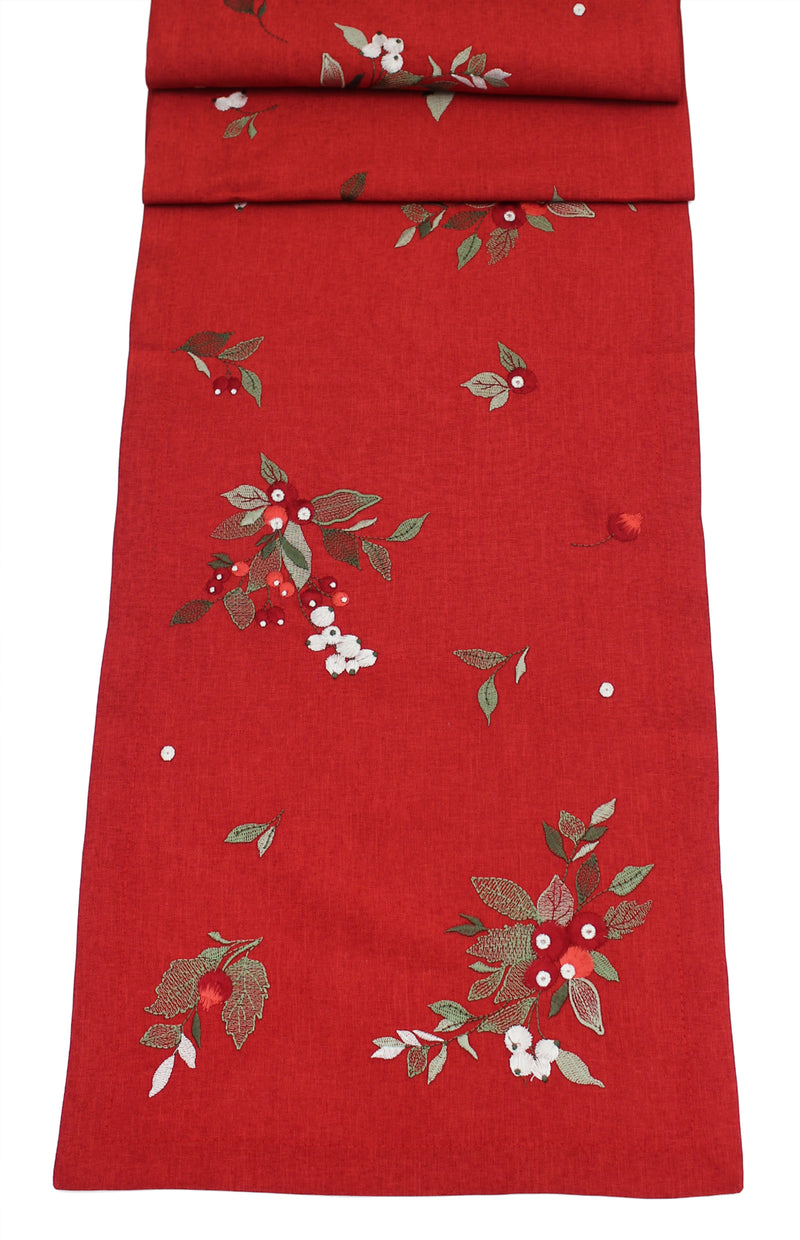 Rosehip Festive Table Linen