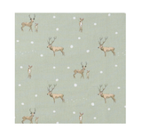 'Christmas Stags' Cotton Table Linen & Coasters Collection