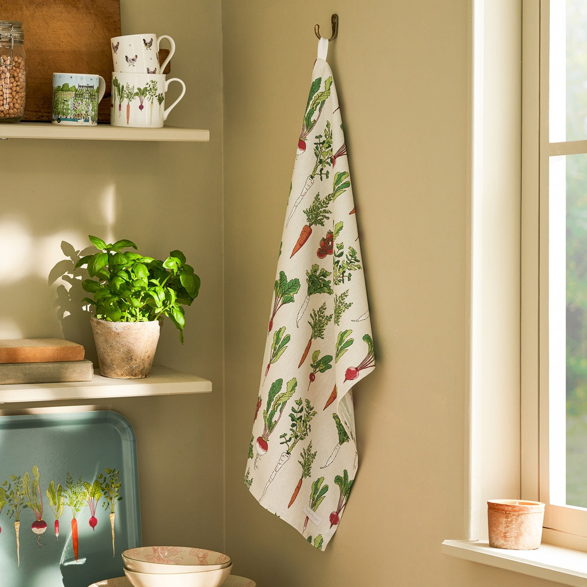 Sophie Allport Garden vegetables Cotton Tea Towels
