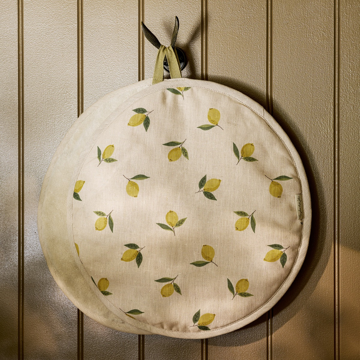 Sophie Allport Lemons Linen Circular Hob Cover