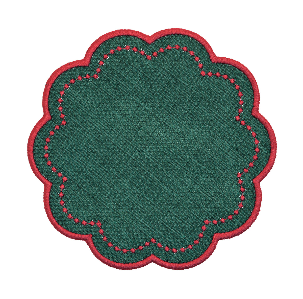 Scalloped Woven Placemats & Coasters