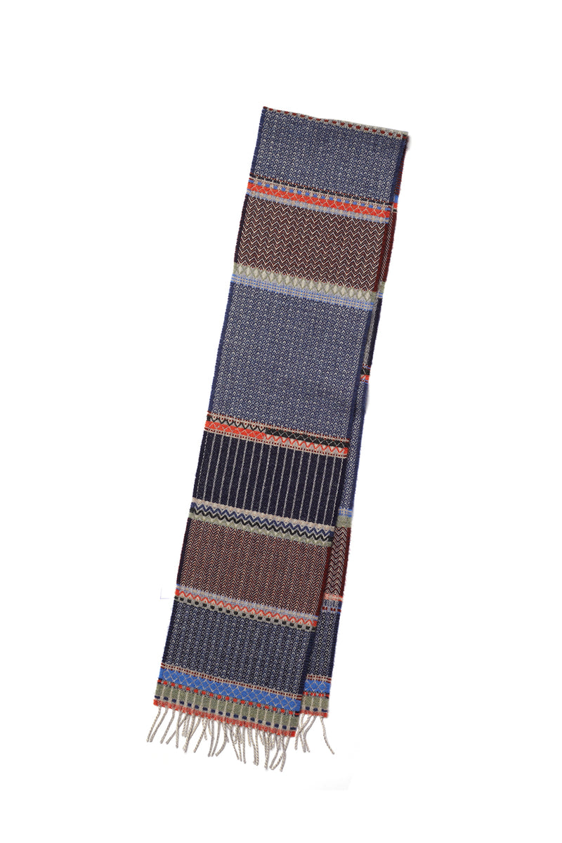 Cassia Blue 100% Merino Lambswool Scarf