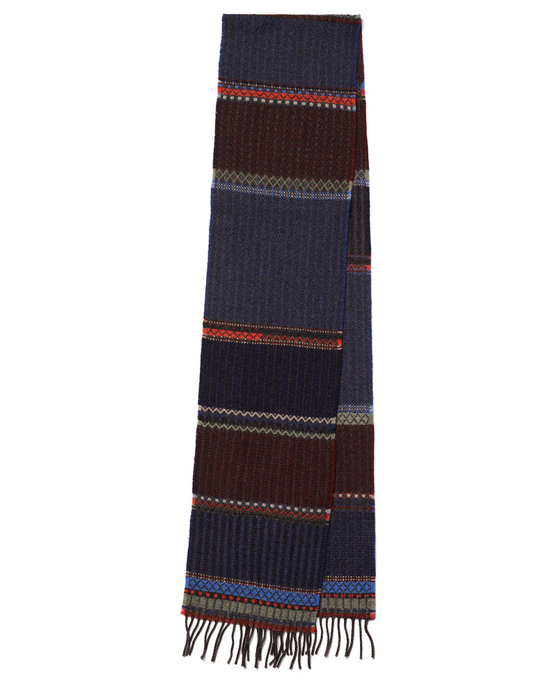 Cassia Blue 100% Merino Lambswool Scarf