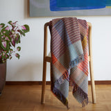 'Lovelace' Merino Lambswool Basketweave Lightweight Throw