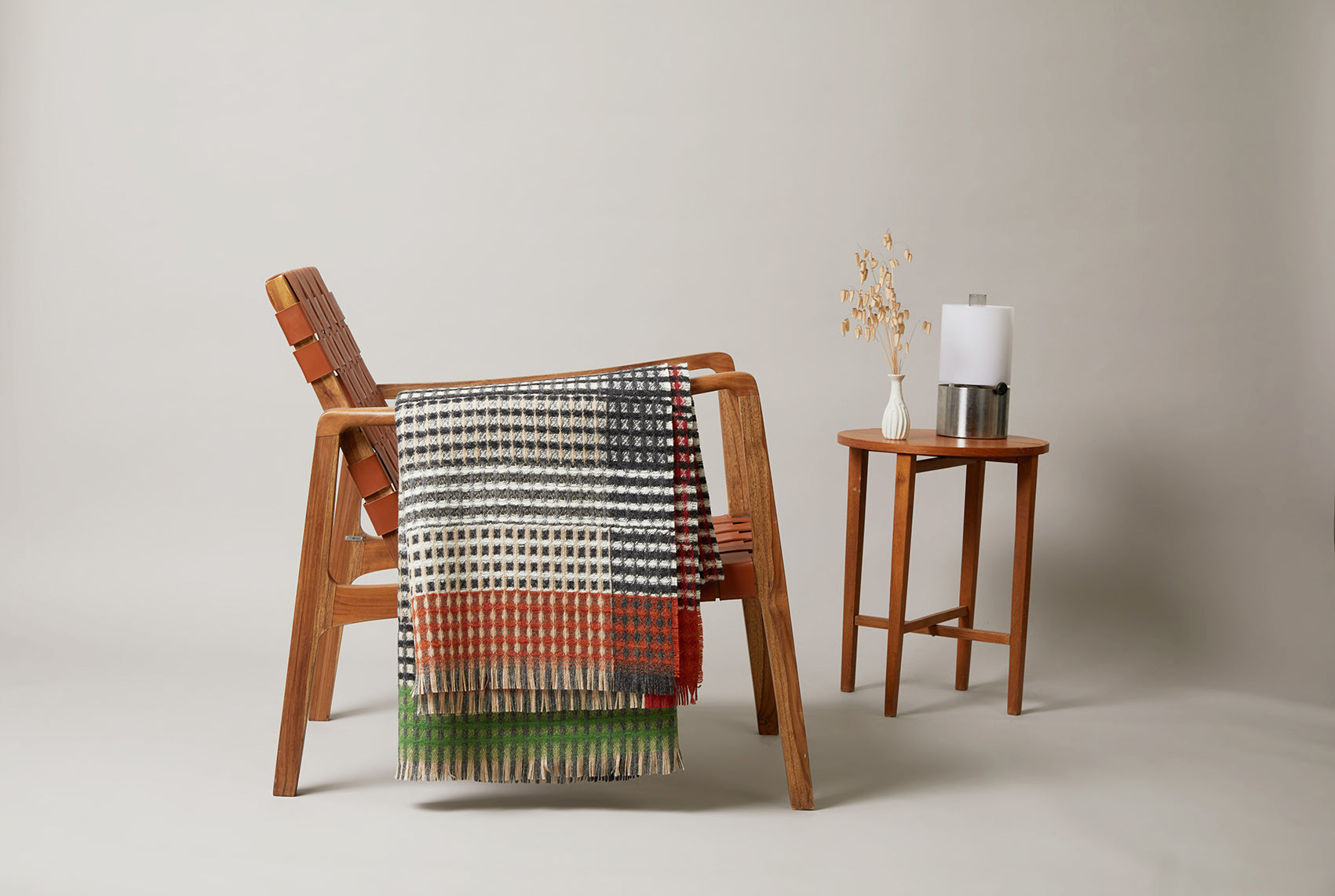 Couverture en laine gaufrée Whittington Mono