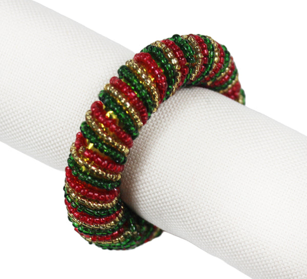 Tinsel Twist Napkin Rings