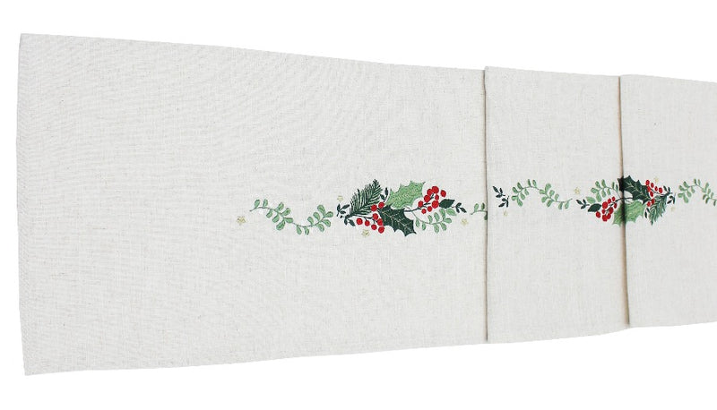 'Winter Wreath' Table Linen Collection