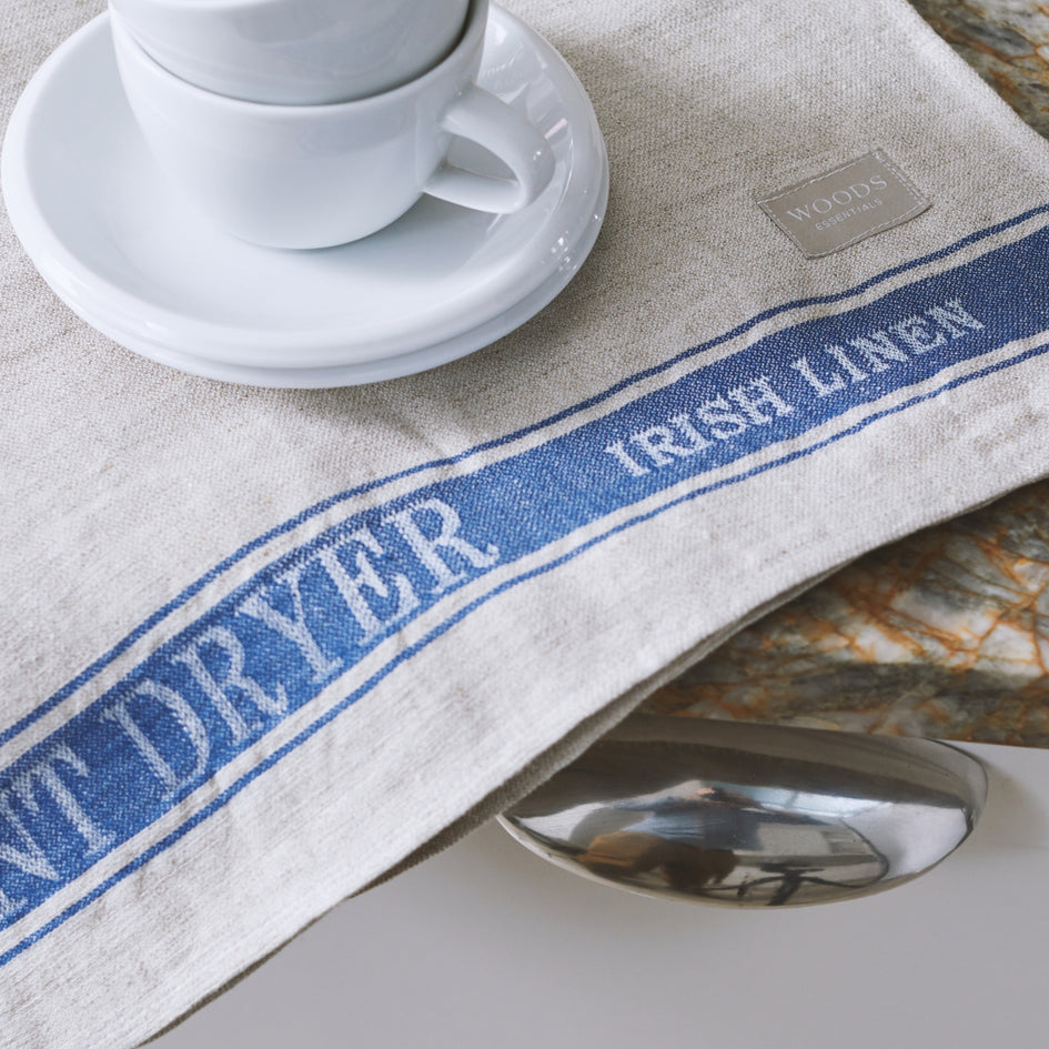 Woods Irish Linen Instant Dryer A traditional tea towel with lasting qualities