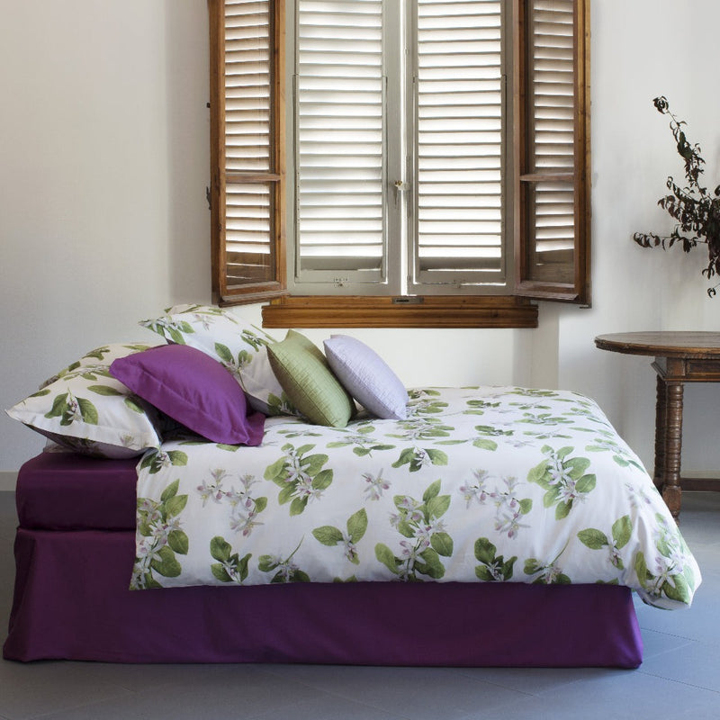 'Zagara' Italian Floral Print Bed Linen Set