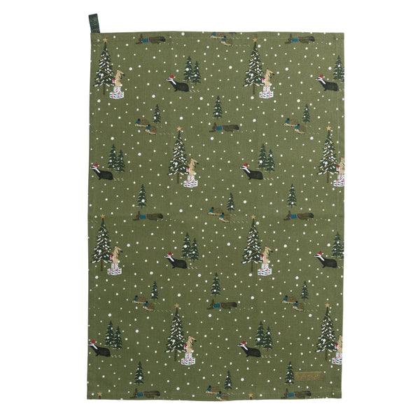 Sophie Allport 'Festive Design' Cotton Tea towel Collection