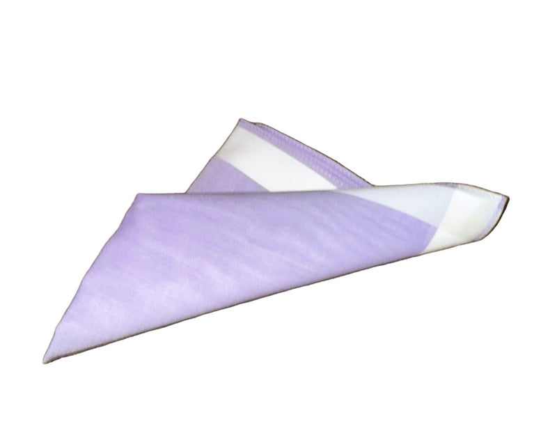 Lehner Ladies Swiss Cotton Handkerchief - White Border