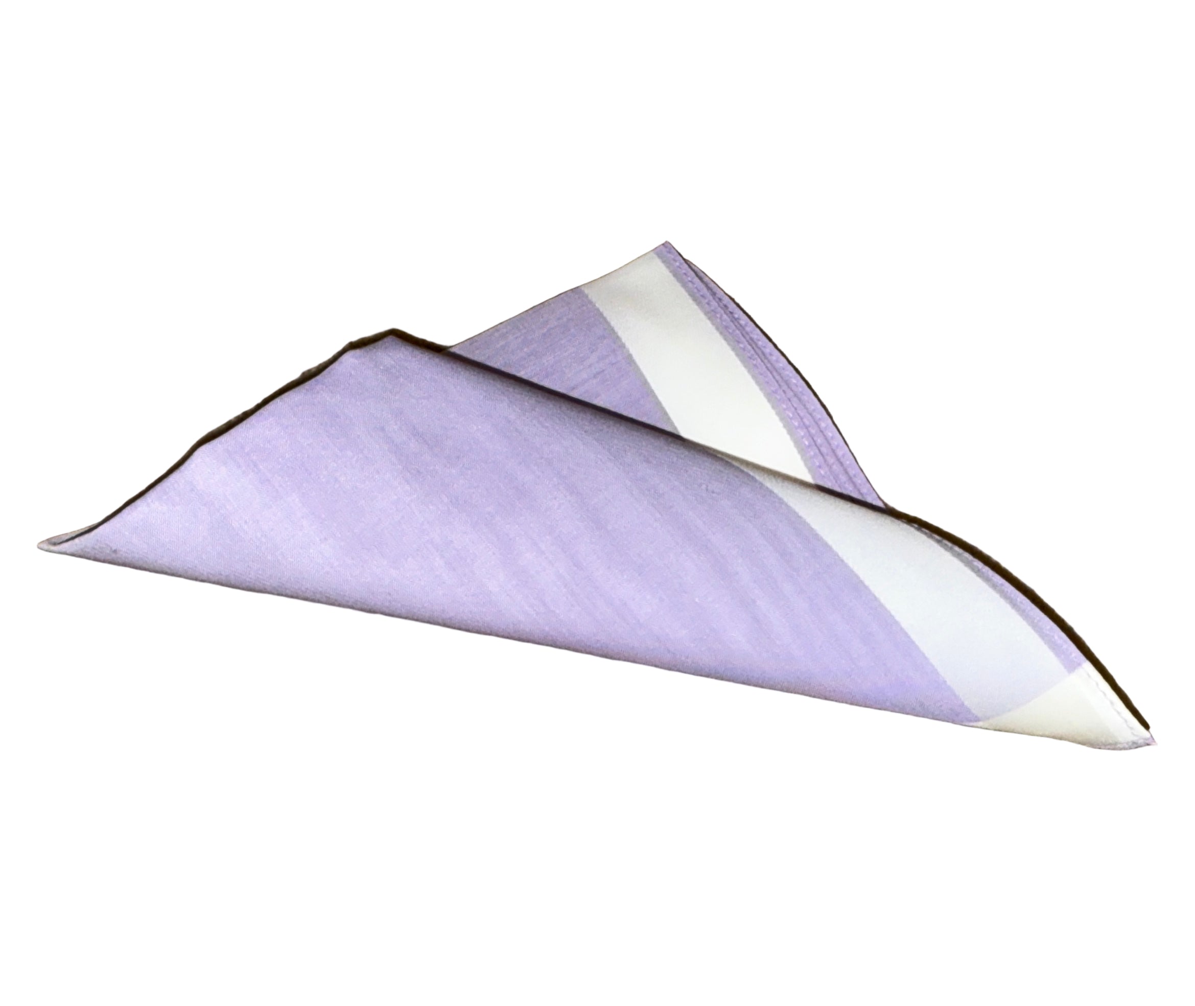 Lehner Ladies Swiss Cotton Handkerchief - White Border