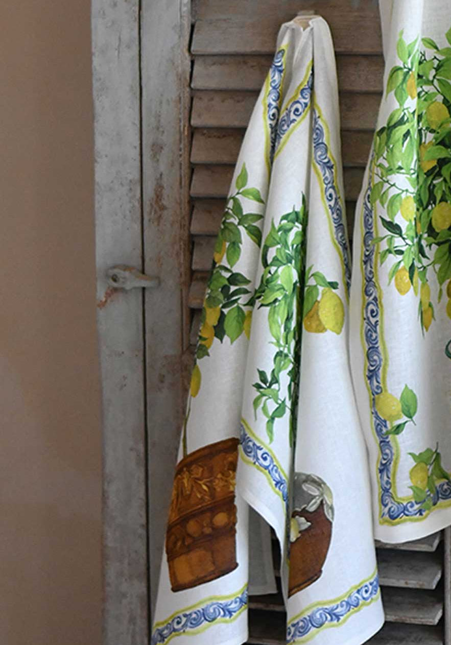 Limonaia 100% Linen Tea Towel