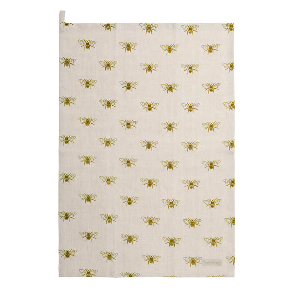 Sophie Allport 'Bees' Linen Tea Towel