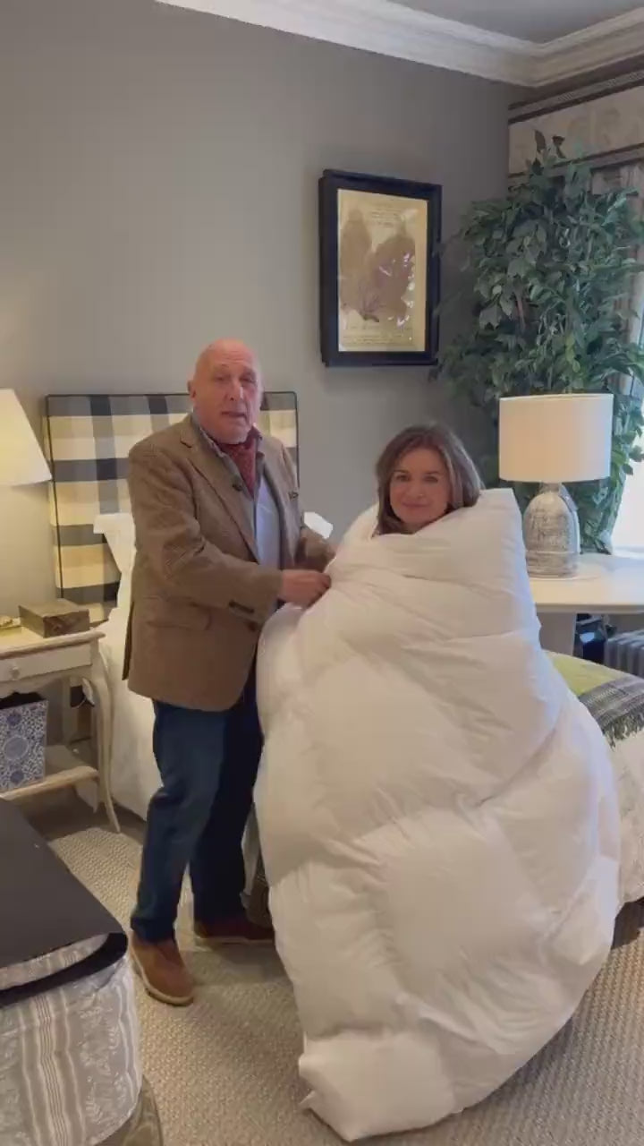 The Woods 1000 goose down duvet: 1000 fill power down and a soft cotton batiste cover, made in the UK