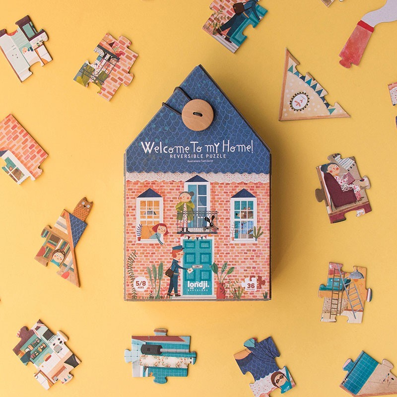 Welcome to My Home Reversible Puzzle 36 Pieces