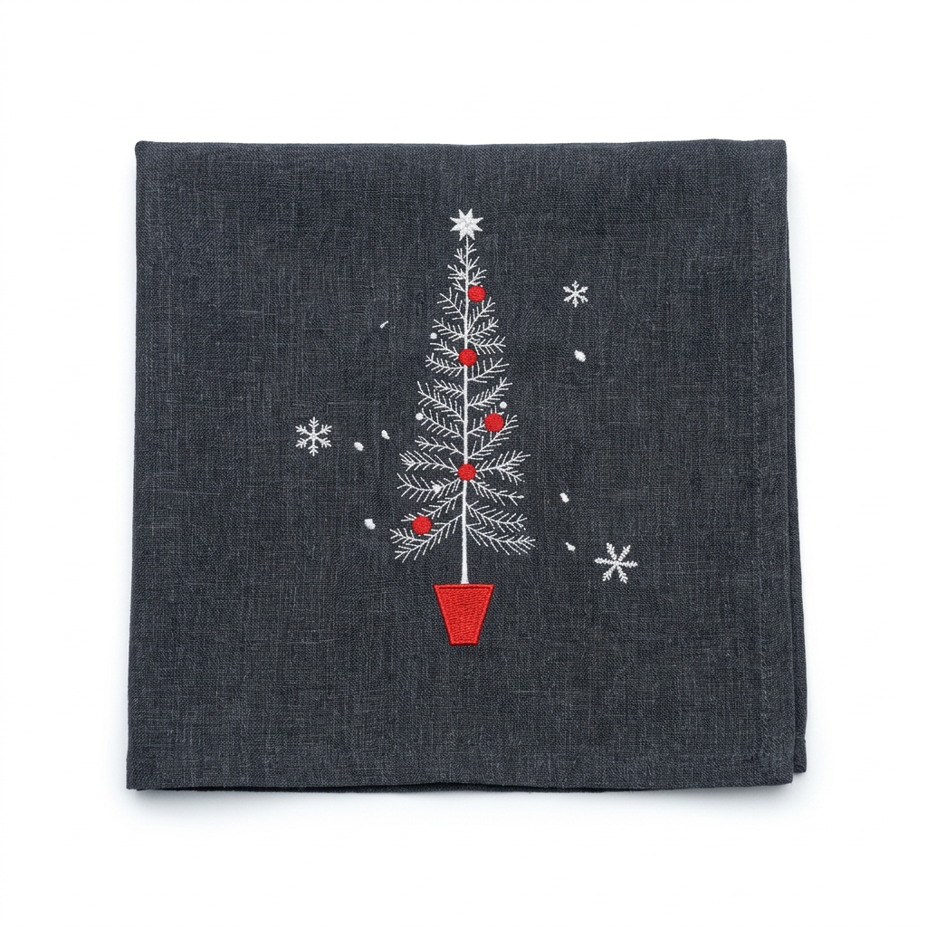 Silver Tree Pewter Festive Table Linens