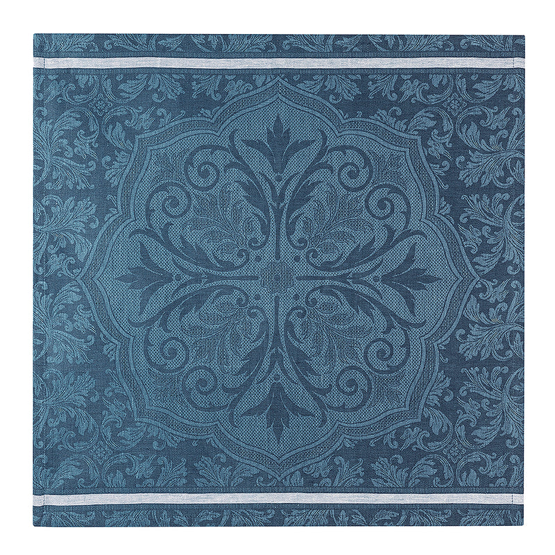 Armoiries Blue 100% Linen Table Linens