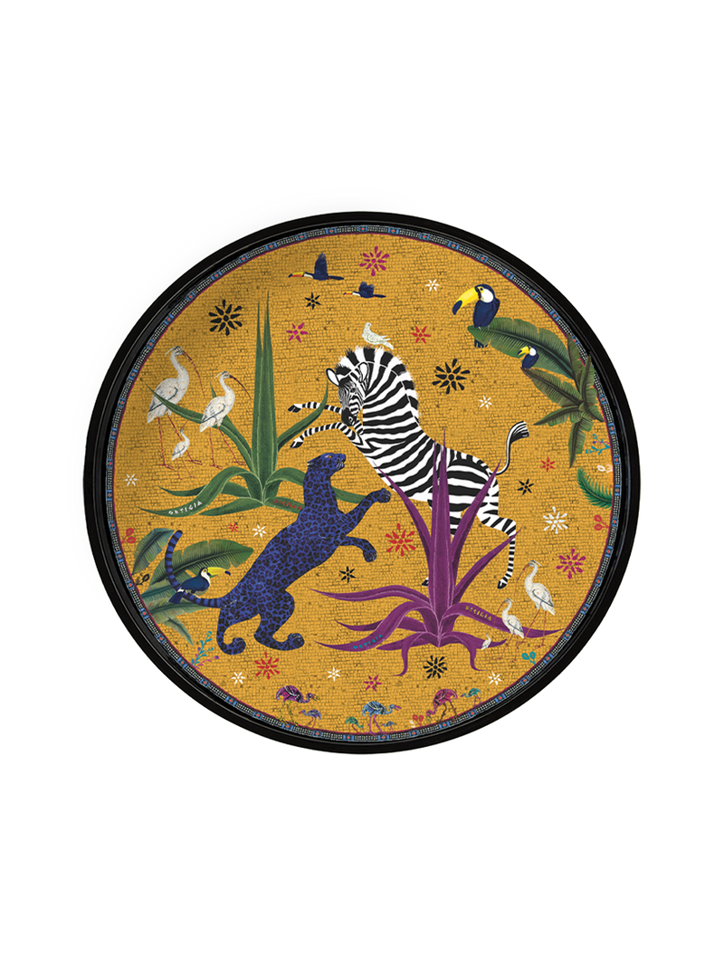 Ortigia Round Tray Jungle Sahara