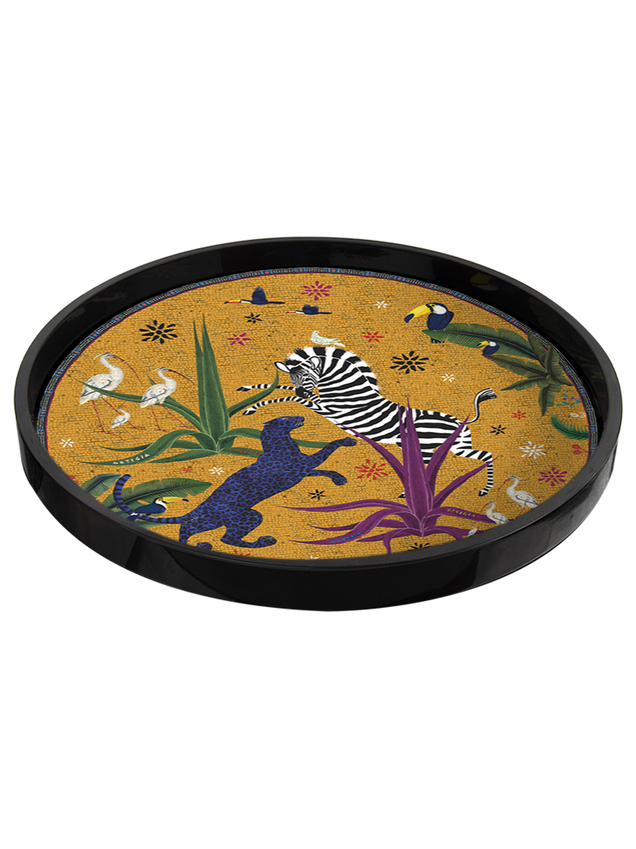 Ortigia Round Tray Jungle Sahara