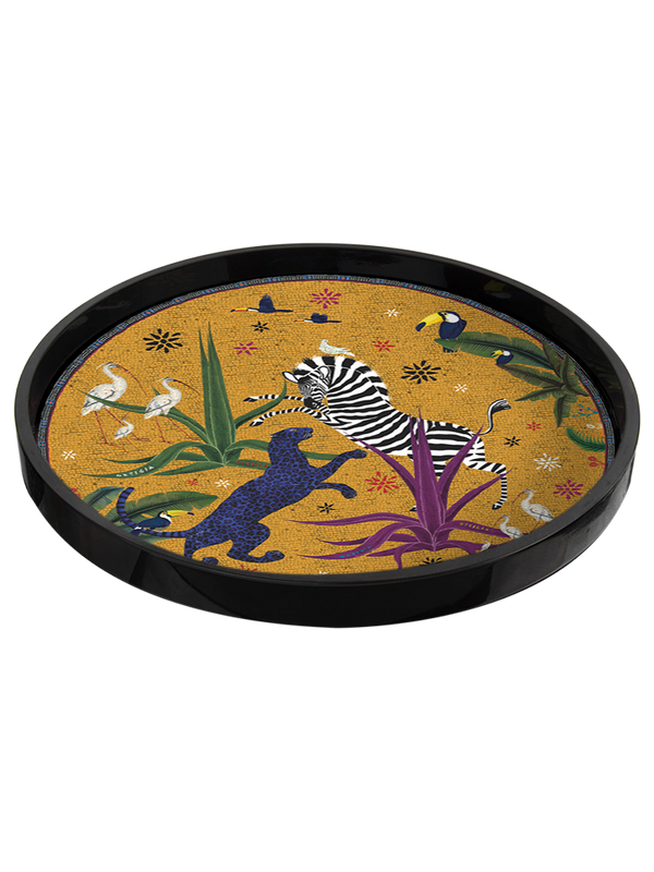 Ortigia Round Tray Jungle Sahara