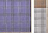 Boxed Set of 6 Grey, Blue & Brown Check Stripe Men's Handkerchiefs
