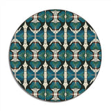 Blue Avenida Home Butterfly Design Round Placemat