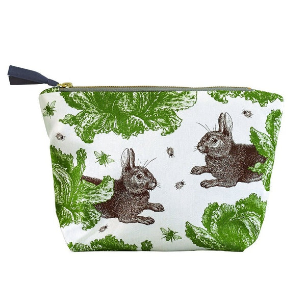 Rabbit & Cabbage Cosmetic Bag Large