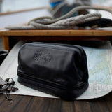 'Frank The Dopp'  Leather Toiletries Wash Bag