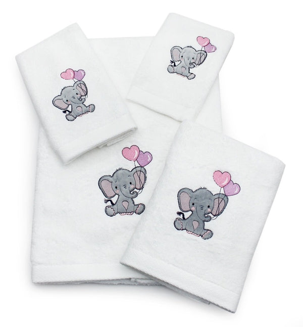 Children's Ellie Elephant Cotton Towel Collection